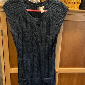 Cap sleeve sweater dress